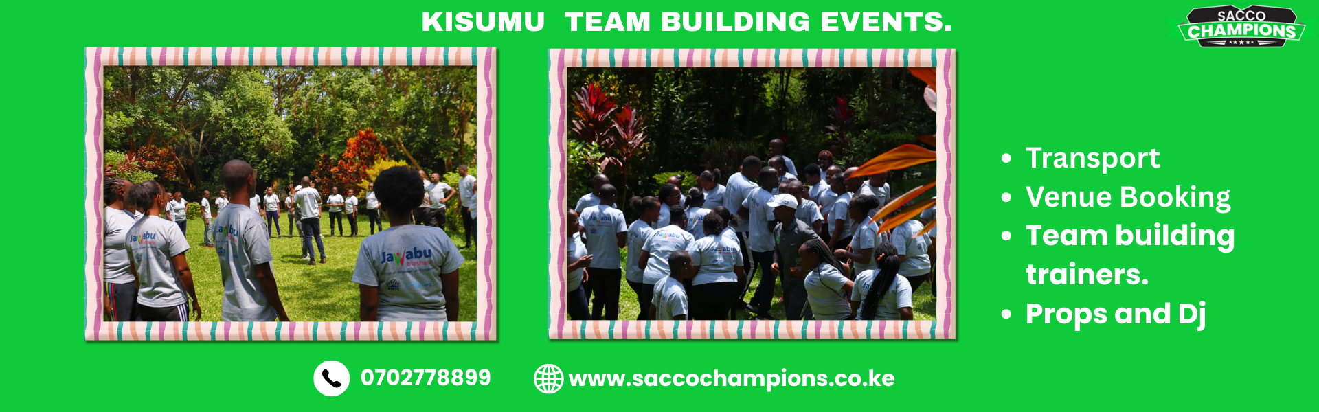 Team Building Events in Kisumu.