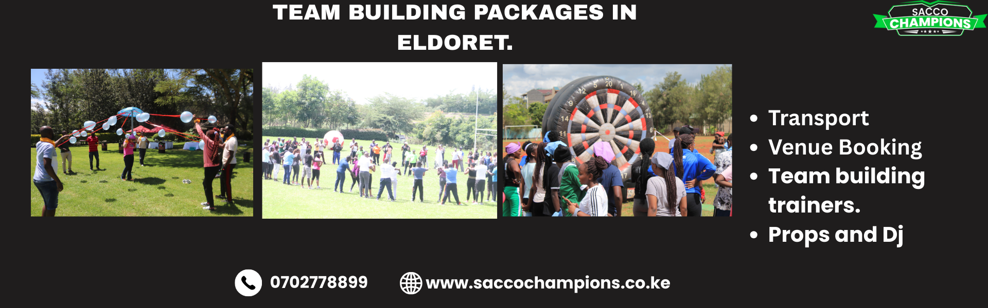 Eldoret team building packages