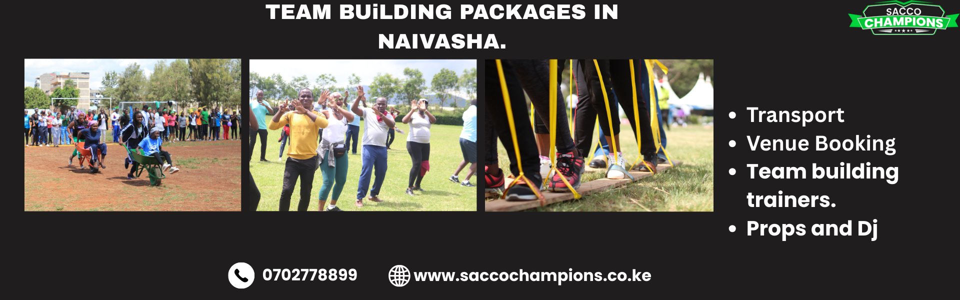 Naivasha team building packages