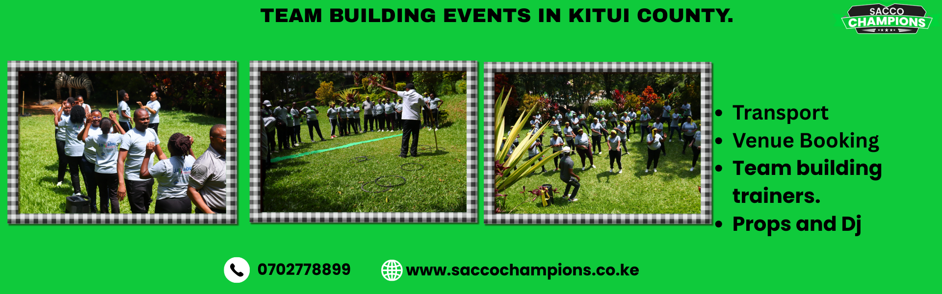Team Building Events in Kitui County.
