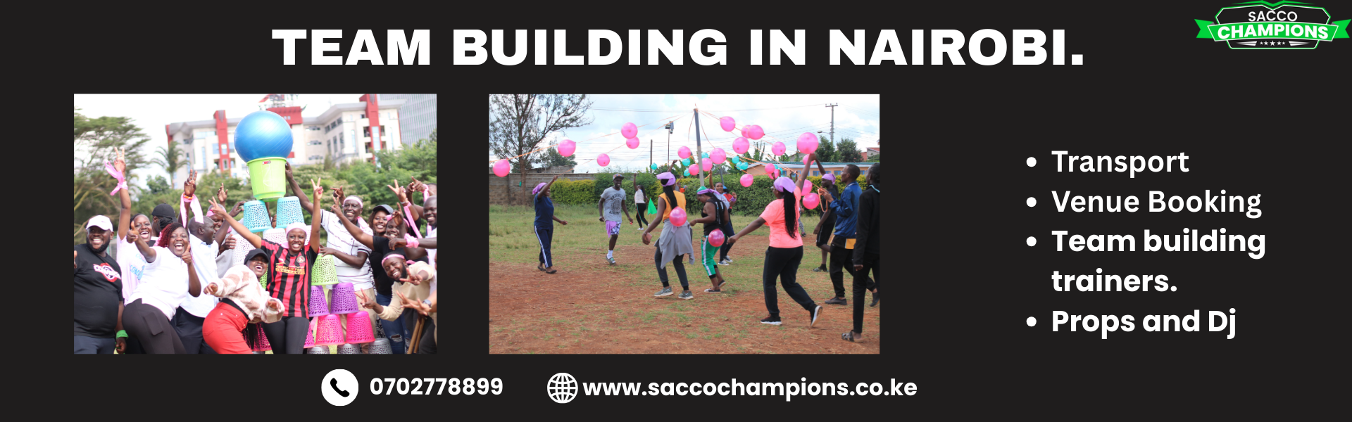 Sacco team building in Nairobi.